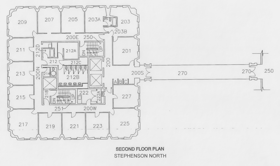 stephenson north second floor plan