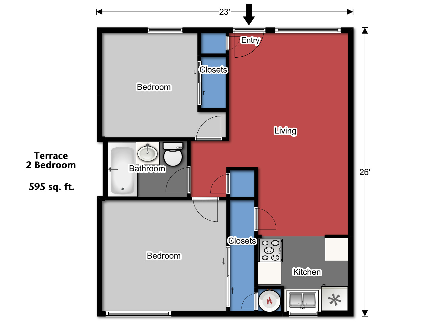 Terrace Two Bedroom