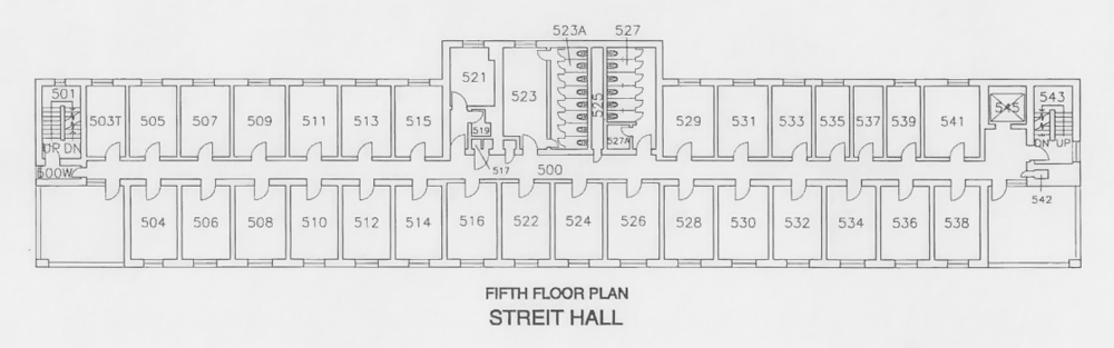 Streit Fifth floor plan