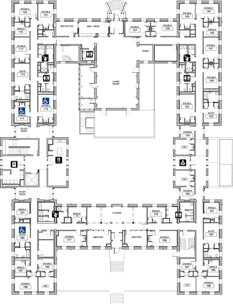 floor plan of Community Duncan Dunn first floor