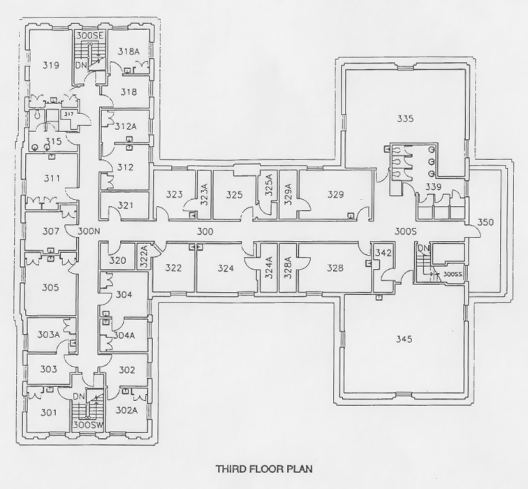 McCroskey third floor plan