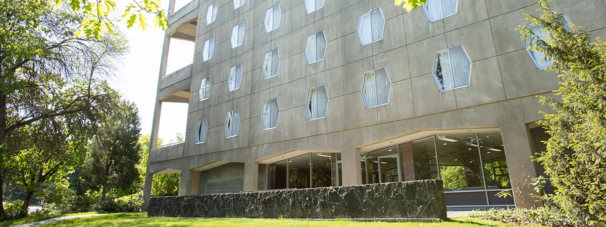 exterior of Streit Perham residence hall